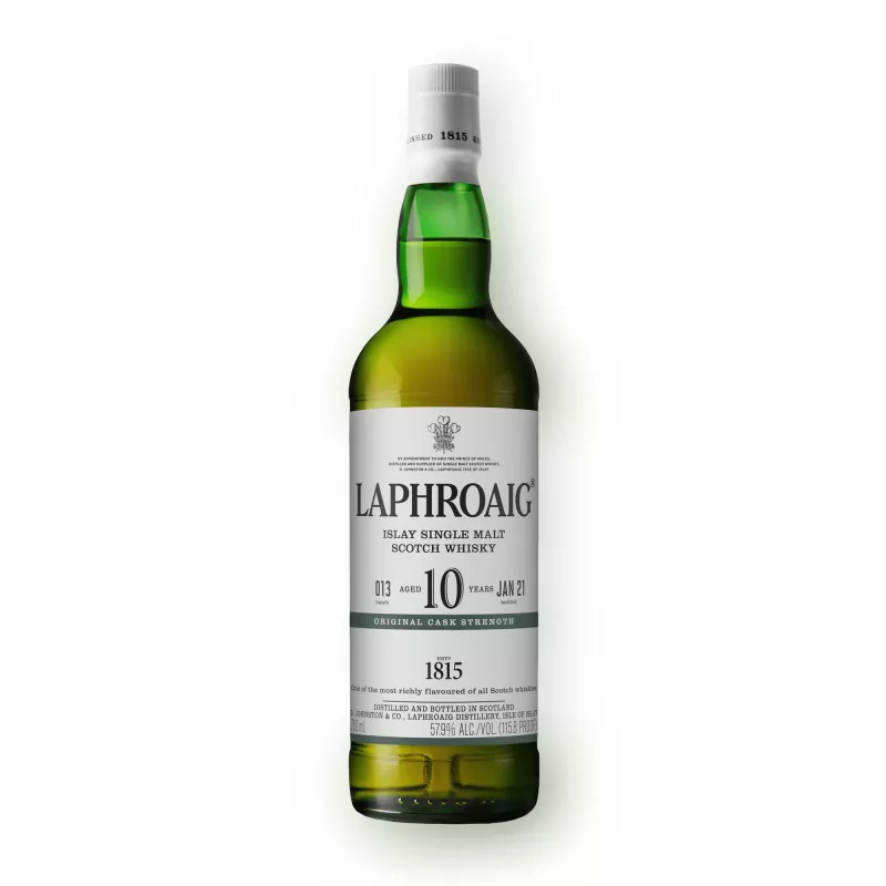 Whisky Laphroaig 10 ans - Single Malt tourbé d'Écosse